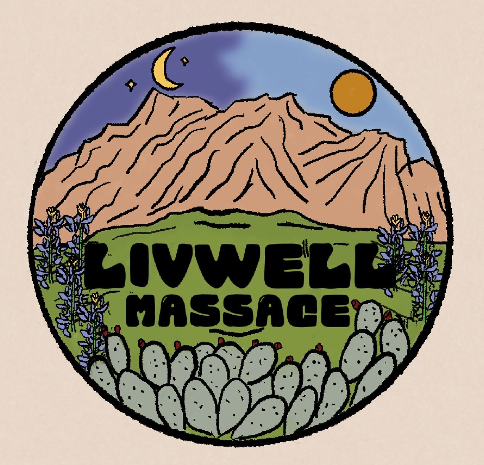 logo LivWell Massage